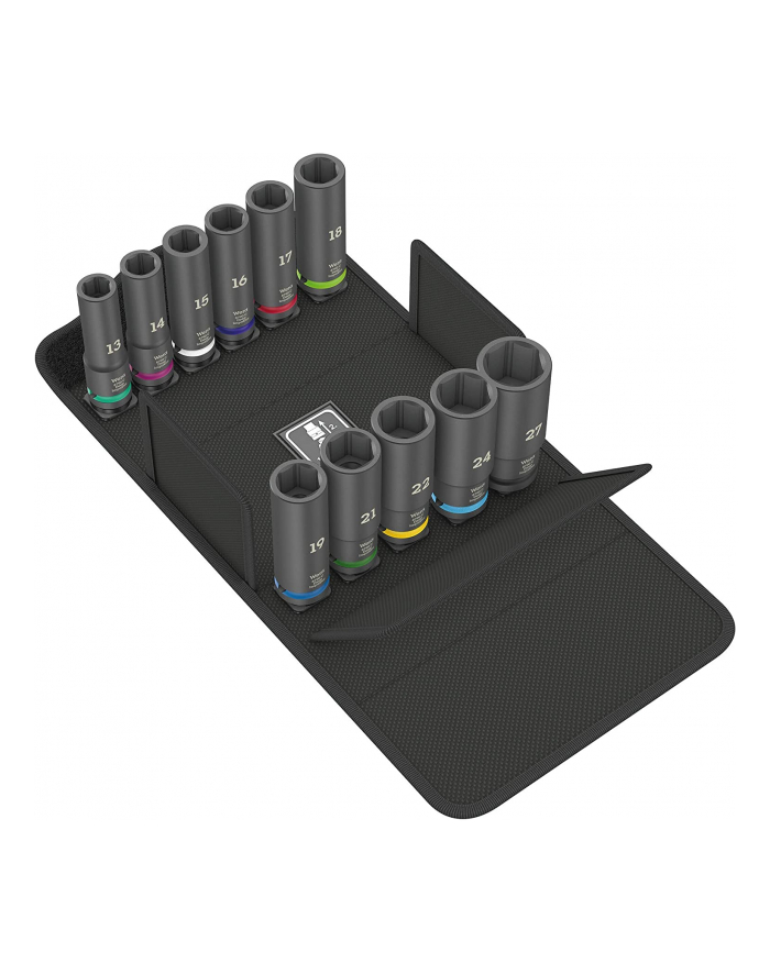 Wera 8790 C Impaktor Deep Set 1, 11 pieces, socket wrench (Kolor: CZARNY, 1/2'', in textile box) główny