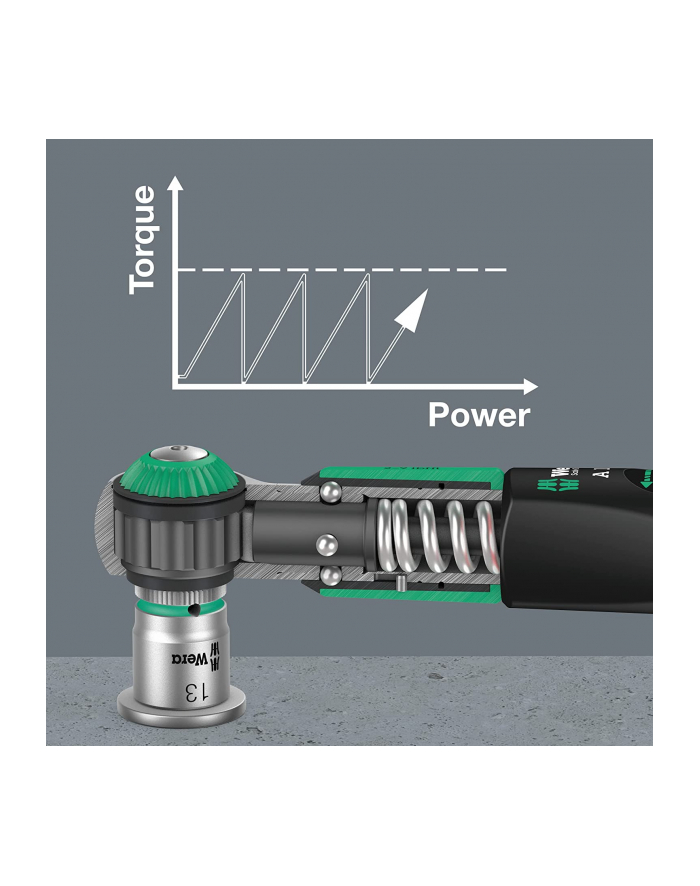 Wera torque wrench Safe-Torque A 1 (Kolor: CZARNY/green, 1/4'' square, 2-12 Nm) główny