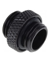 Alphacool icicle double nipple G1/4 AG to G1/4 AG, connection (Kolor: CZARNY, for soft hoses (PVC, silicone, neoprene)) - nr 10