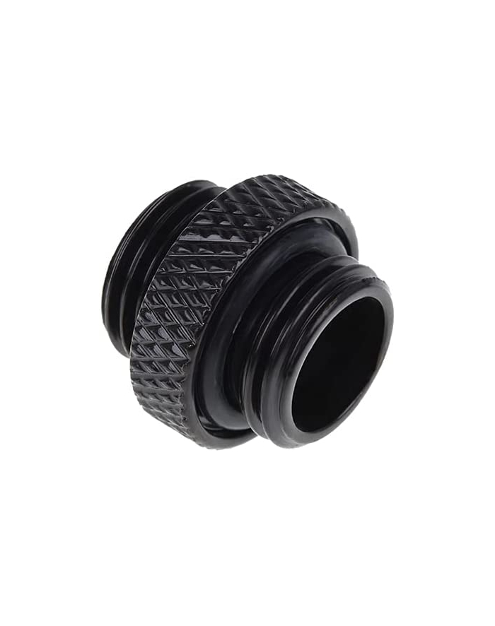 Alphacool icicle double nipple G1/4 AG to G1/4 AG, connection (Kolor: CZARNY, for soft hoses (PVC, silicone, neoprene)) główny