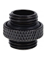 Alphacool icicle double nipple G1/4 AG to G1/4 AG, connection (Kolor: CZARNY, for soft hoses (PVC, silicone, neoprene)) - nr 9