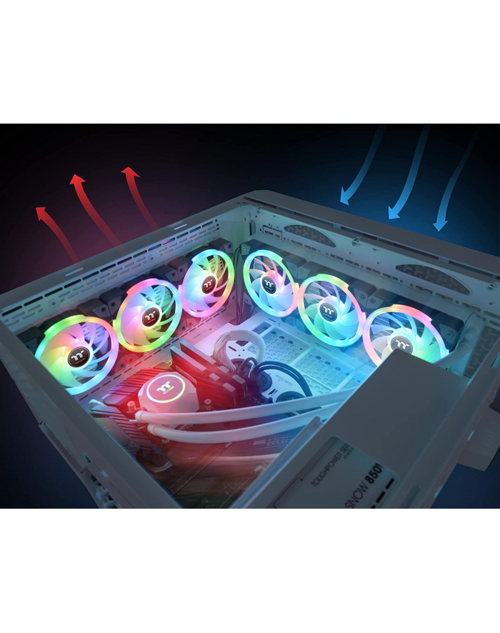 Thermaltake SWAFAN EX12 RGB PC Cooling Fan TT Premium Edition, case fan (pack of 3) główny