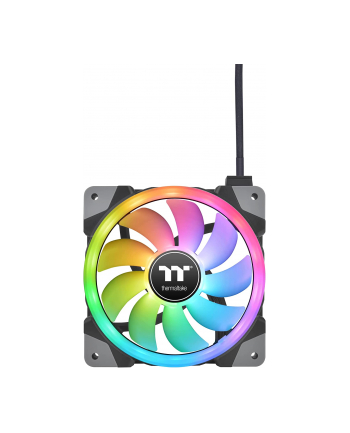 Thermaltake SWAFAN EX14 RGB PC Cooling Fan TT Premium Edition, case fan (Kolor: CZARNY, pack of 3, incl. controller)