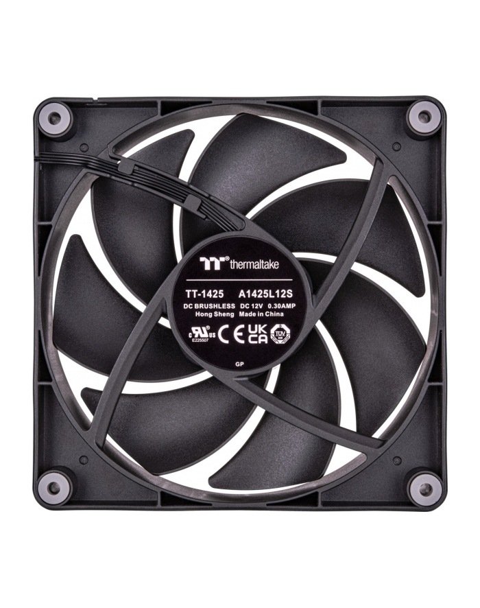 Thermaltake CT140 PC Cooling Fan, Case Fan (Kolor: CZARNY, Pack of 2) główny