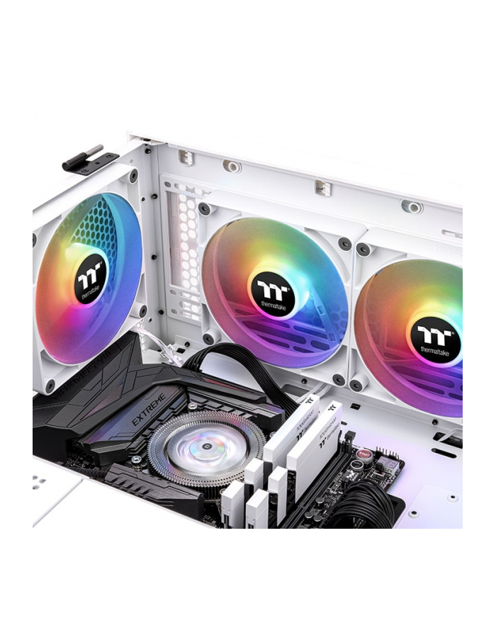 Thermaltake CT120 ARGB Sync PC Cooling Fan White, case fan (Kolor: BIAŁY, pack of 2, without controller) główny