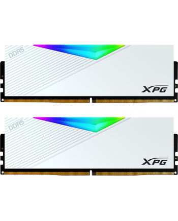 ADATA DDR5 - 32GB - 5600 - CL - 36 - Dual-Kit - DIMM, AX5U5600C3616G-DCLAR, XPG Lancer RGB, XMP, EXPO, for AMD, Kolor: BIAŁY