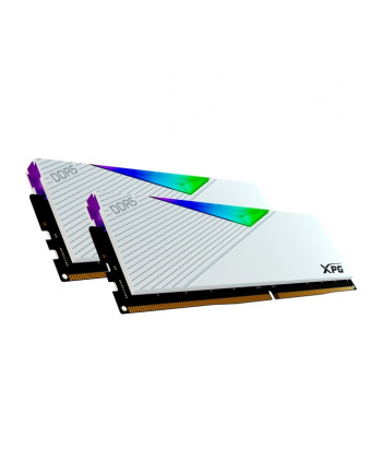 ADATA DDR5 32GB - 6000 - CL - 30 - Dual-Kit - DIMM - AX5U6000C3016G-DCLAR, Lancer RGB, XMP, Kolor: BIAŁY