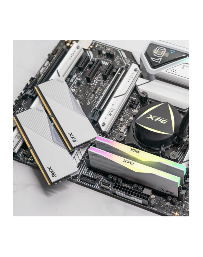 ADATA DDR5 32GB - 6000 - CL - 30 - Single-Kit - DIMM - AX5U6000C3032G-CLARWH, Lancer RGB, XMP, Kolor: BIAŁY główny