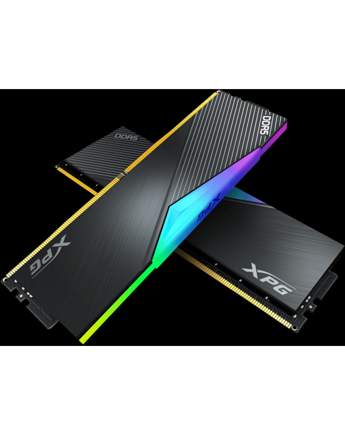 ADATA DDR5 32GB - 6400 - CL - 32 - Dual-Kit - AX5U6400C3216G-DCLARBK, Lancer RGB, XMP, Kolor: CZARNY główny