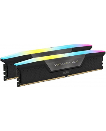 Corsair DDR5 64GB - 5600 - CL - 40 - Dual-Kit - DIMM, CMH64GX5M2B5600C36, Vengeance RGB, XMP, Kolor: CZARNY