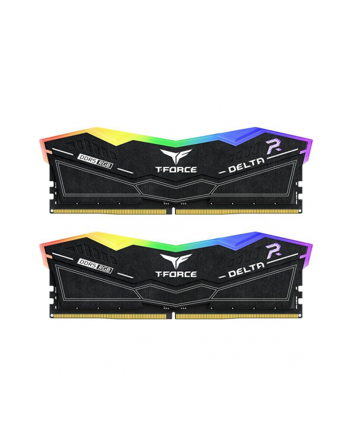 Team Group DDR5 32GB - 6600 - CL - 34 - Dual-Kit - DIMM - FF3D532G6600HC34DC01, Delta RGB, XMP, Kolor: CZARNY główny