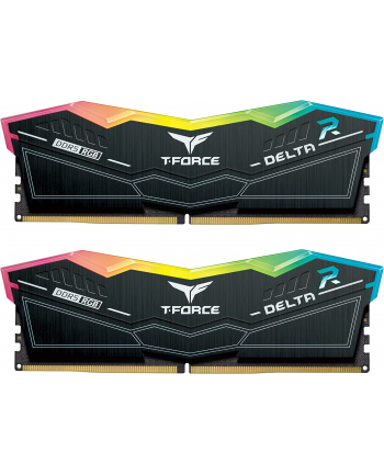 Team Group DDR5 32GB - 6600 - CL - 34 - Dual-Kit - DIMM - FF3D532G6600HC34DC01, Delta RGB, XMP, Kolor: CZARNY