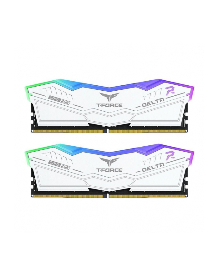 Team Group DDR5 32GB - 6600 - CL - 34 - Dual-Kit - DIMM - FF4D532G6600HC34DC01, Delta RGB, XMP, Kolor: BIAŁY główny