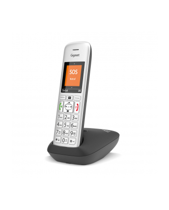 Gigaset E390, analogue telephone (silver/Kolor: CZARNY)