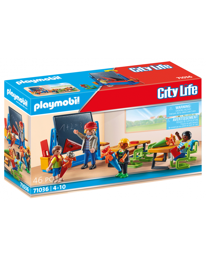 PLAYMOBIL 71036 City Life First Day of School Construction Toy główny