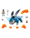 PLAYMOBIL 71082 Dragons: The Nine Realms - Plowhorn ' D'Angelo, Construction Toy (With Crystal Rock to Blow Up) - nr 9