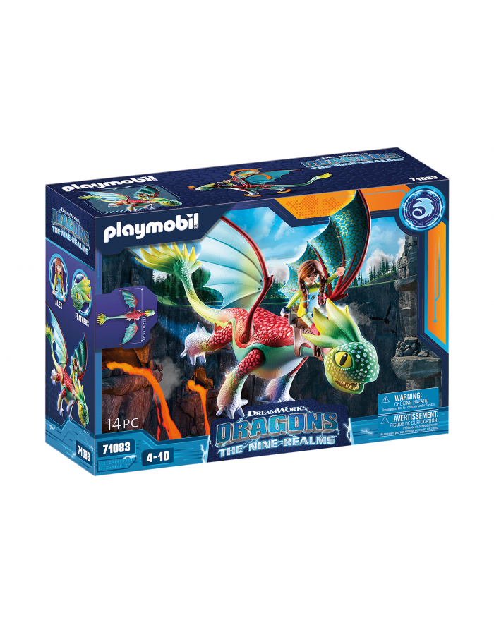 PLAYMOBIL 71083 Dragons: The Nine Realms - Feathers ' Alex, construction toy główny