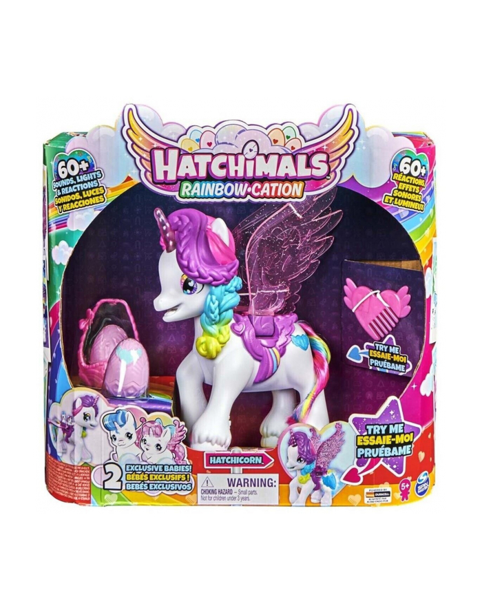 spinmaster Spin Master Hatchimals Interactive Unicorn Toy Figure (White/Pink) główny