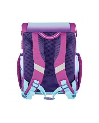 Herlitz Loop Plus Ocean in Heaven, school bag (purple/light blue, incl. 16-piece pencil case, pencil case, sports bag)