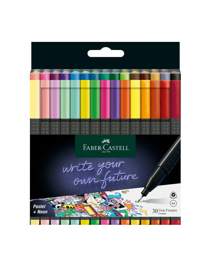 Faber-Castell Faber Finepen Grip 0.4 case of 30, set (30 pieces) główny