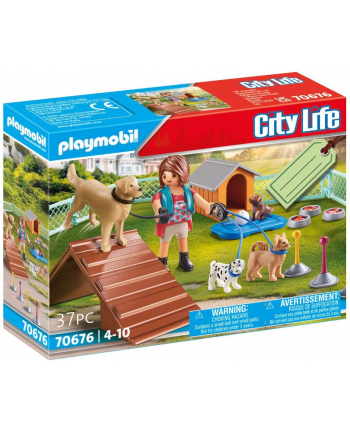 PLAYMOBIL 70676 Dog Trainer gift set, construction toy