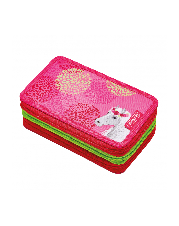 Herlitz TriCase Bloomy Horse, student case (pink/green, 31 pieces) główny