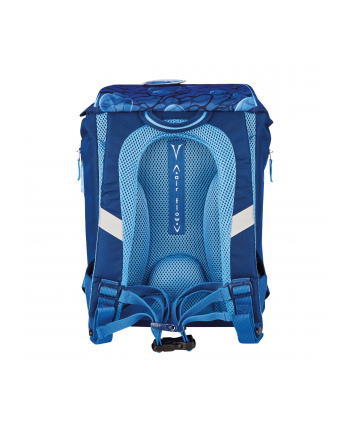 Herlitz SoftLight Plus GreenLine Deep Sea, school bag (blue, incl. filled 16-piece school case, pencil case, sports bag)
