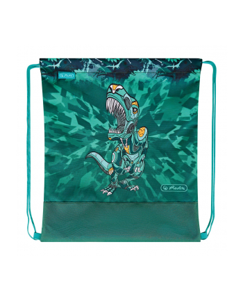 Herlitz FiloLight Plus Heavy Metal, school bag (green/grey, incl. filled 16-piece school case, pencil case, sports bag)