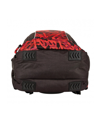 Herlitz Ultimate Graffiti, backpack (red/Kolor: CZARNY)