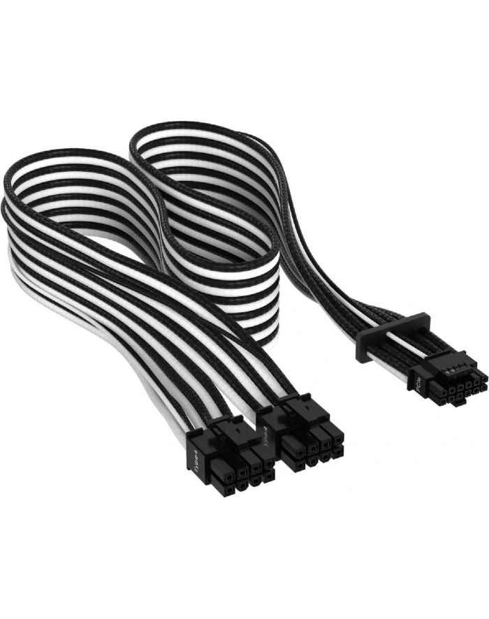 Corsair Premium Sleeved PCIe 5.0 12VHPWR PSU adapter cable (Kolor: CZARNY/Kolor: BIAŁY, 50cm) główny