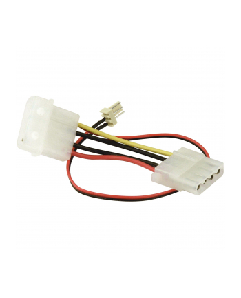 Sharkoon adapter 3-pin -> 4-pin (Kolor: CZARNY/red, retail)