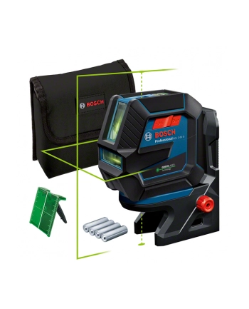 bosch powertools Bosch combi laser GCL 2-50 G Professional, with ceiling clamp, cross line laser (blue/Kolor: CZARNY, green laser lines, with bracket RM10 Professional)