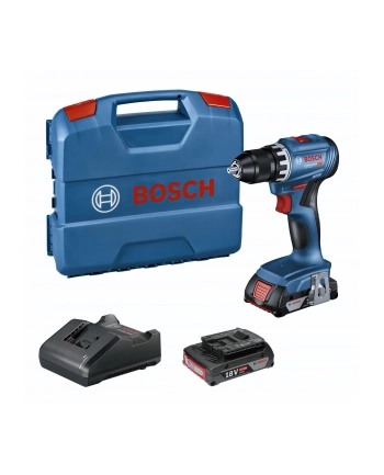 bosch powertools Bosch Cordless Drill GSR 18V-45 Professional, 18V (blue/Kolor: CZARNY, 2x Li-Ion battery 2.0Ah, in L-Case)