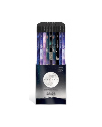 Ołówek z gumką Hb Galaxy p72 cena za 1szt Interdruk