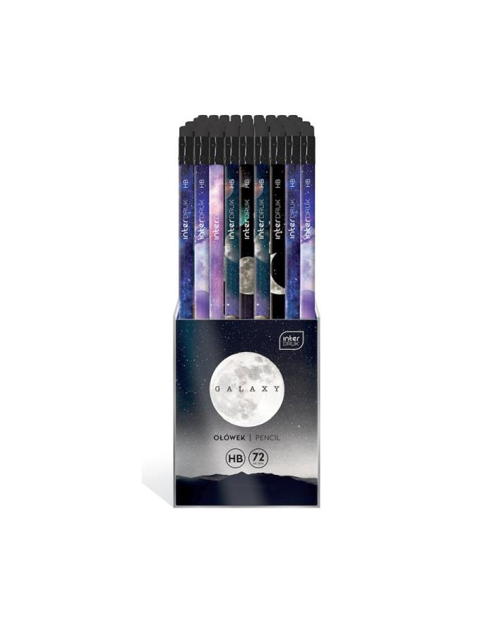 Ołówek z gumką Hb Galaxy p72 cena za 1szt Interdruk główny