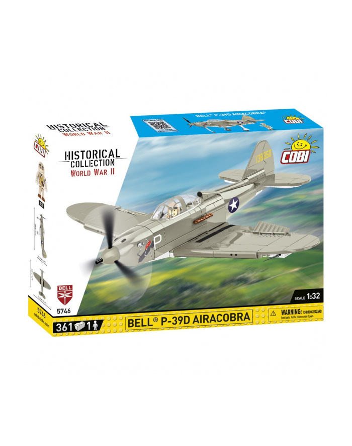 COBI 5746 Historical Collection WWII BELL P-39D Airacobra 361 klocków główny