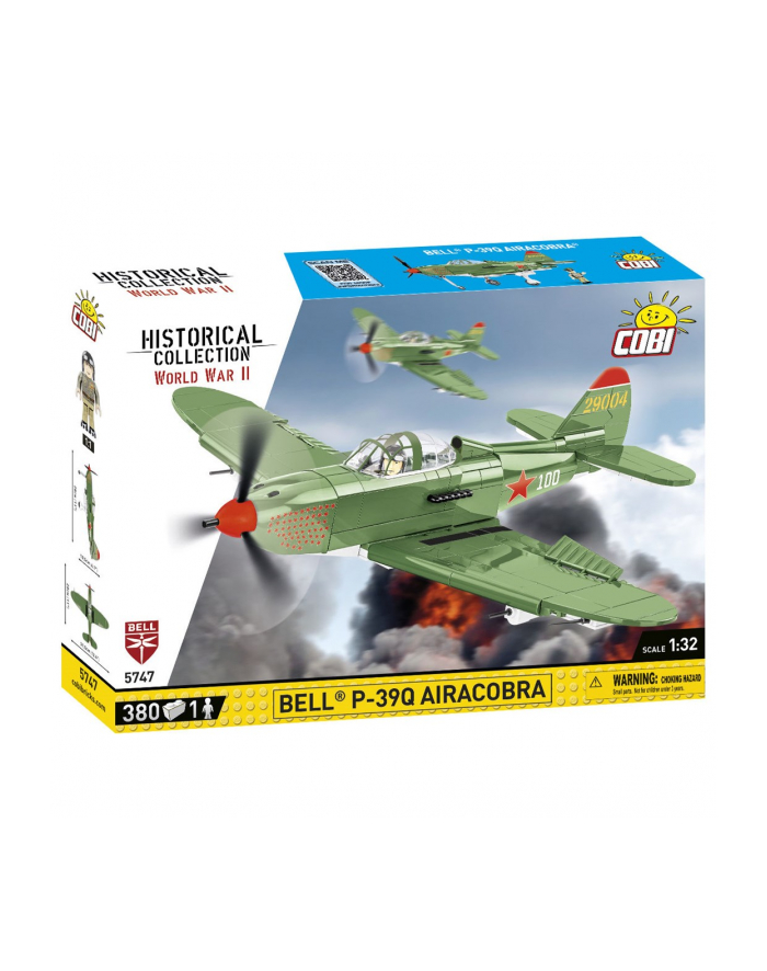 COBI 5747 Historical Collection WWII BELL P-39Q Airacobra 380 klocków główny