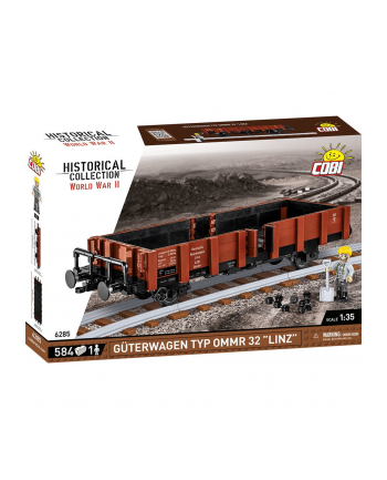 COBI 6285 Trains Guterwagen typ OMMR 32 LINZ 584 klocki