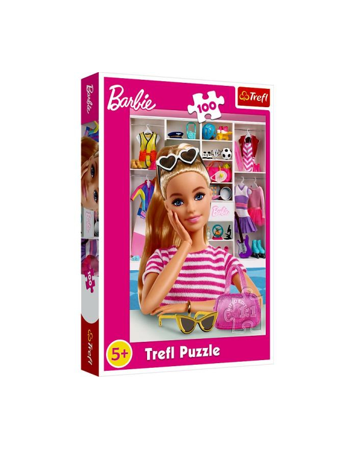 Puzzle 100el Poznaj Barbie 16458 Trefl główny