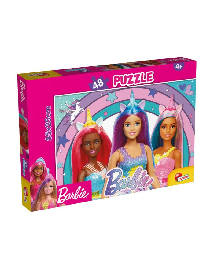 lisciani giochi Puzzle dwustronne 48el Barbie Magic unicorn 99436 LISCIANI główny