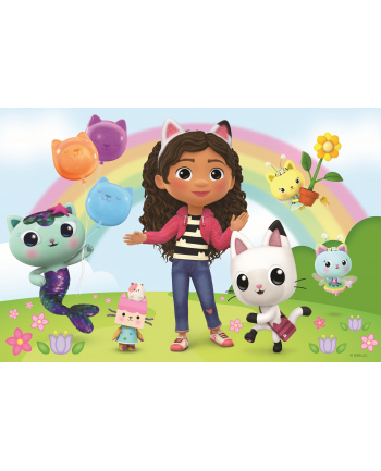 Puzzle 60el XXL Weseli Przyjaciele Gabi. Koci Domek Gabi. Gabby's Dollhouse 50039 Trefl
