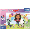 Puzzle 60el XXL Weseli Przyjaciele Gabi. Koci Domek Gabi. Gabby's Dollhouse 50039 Trefl - nr 6