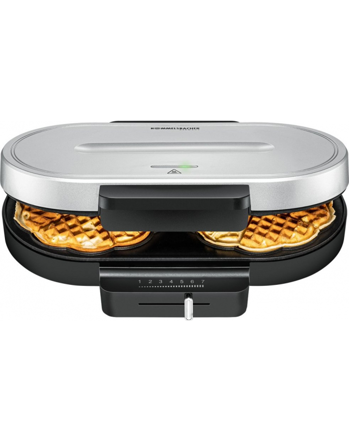 Rommelsbacher waffle machine WA 1250, waffle maker (Kolor: CZARNY/silver) główny