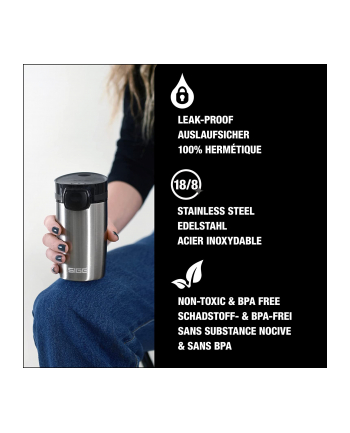 SIGG coffee mug Miracle ''Brushed'' 0.27L, thermal mug (stainless steel)