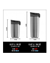 SIGG coffee mug Miracle ''Brushed'' 0.27L, thermal mug (stainless steel) - nr 5
