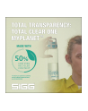 SIGG drinking bottle Total Clear One MyPlanet ''Blue'' 0.75L (transparent/dark blue, one-hand closure ONE) - nr 10