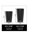 SIGG coffee mug NESO Pure Ceram Black 0.3L, thermal mug (Kolor: CZARNY) - nr 11