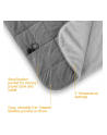 Medisana 3in1 heating blanket HB 674 (grey/light grey, 162 x 62 cm) - nr 5