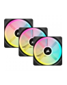corsair Wentylator QX120 RGB iCUE LINK magnetic, 3pak czarny - nr 19