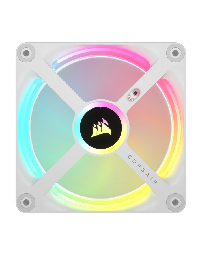 corsair Wentylator QX120 RGB iCUE LINK magnetic, 3pak biały główny